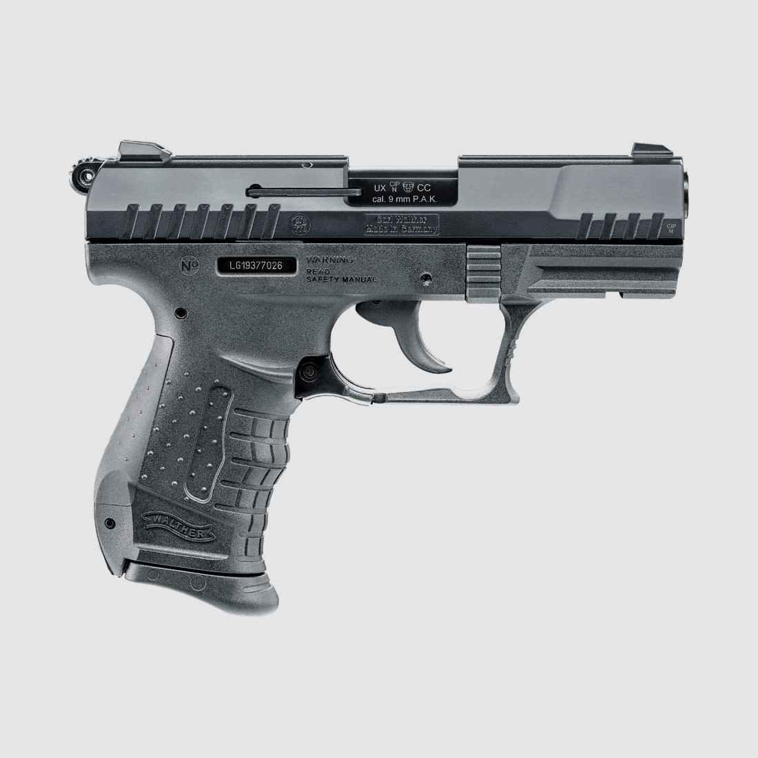 Umarex 308.02.60 Walther P22 Ready 9mm P.A.K. Black Schreckschuss Pistole