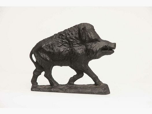 Keiler Kunstguss Jagdschmuck Deko klein