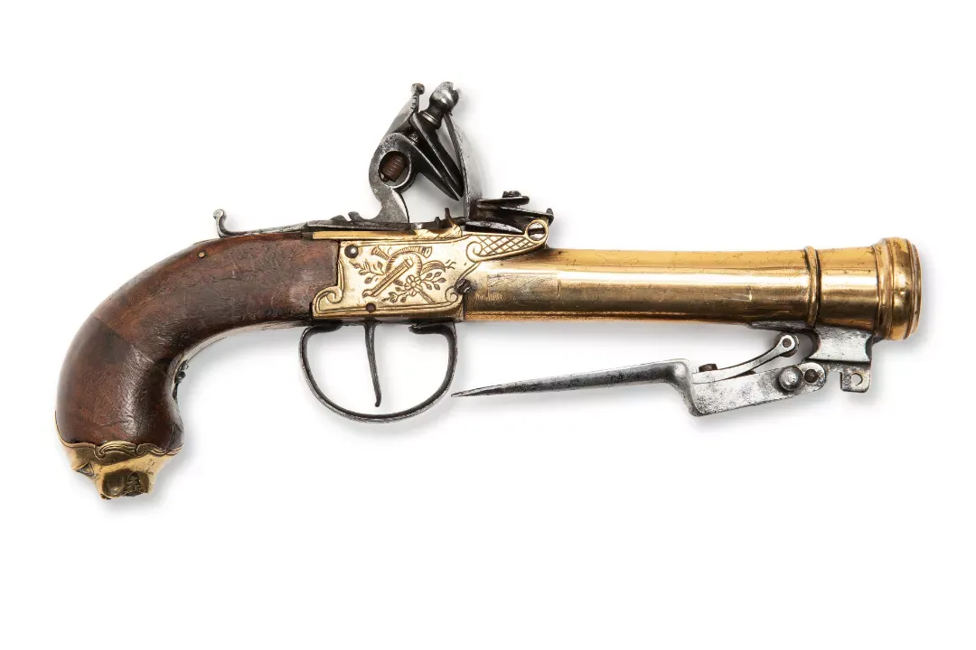 Pistola de pedernal Tromblon Antiguo, imagen 2 de 6