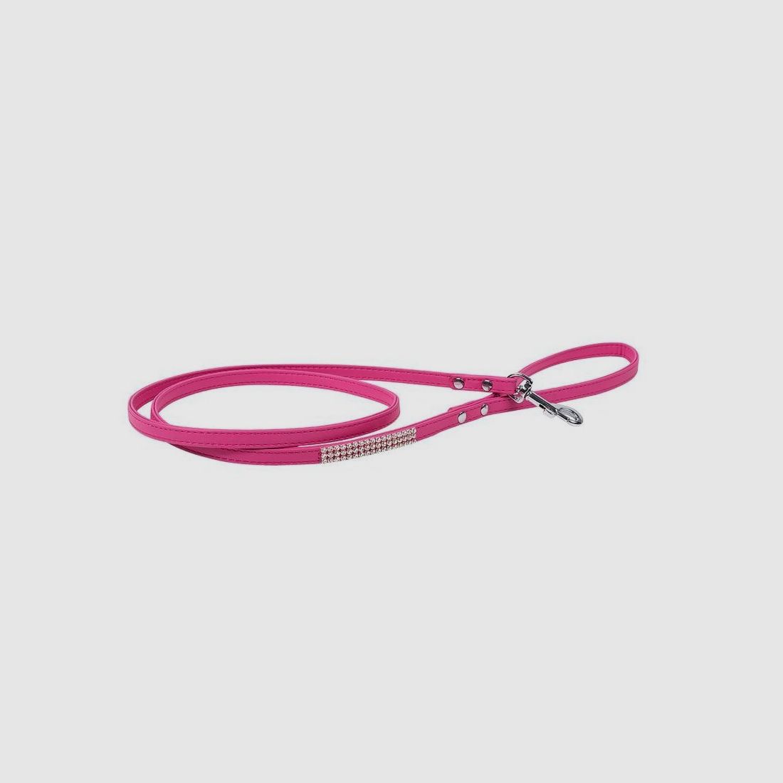 Wouapy Hundeleine Strass PetMini 10 mm x 1,2 m Pink