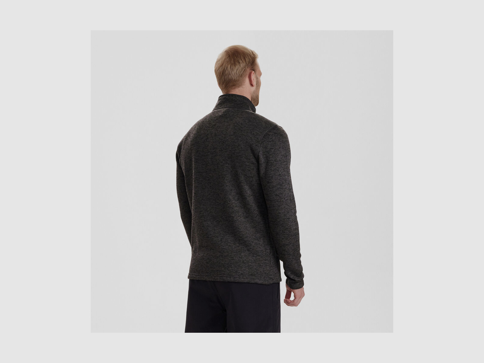 DEERHUNTER Sarek Strickjacke Dark Grey melange