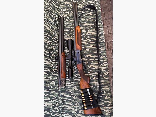 CZ Brünner Bockbüchsflinte 7x57R 12/70 mit Wechsellauf BDF 12/70 Komplett Waffe