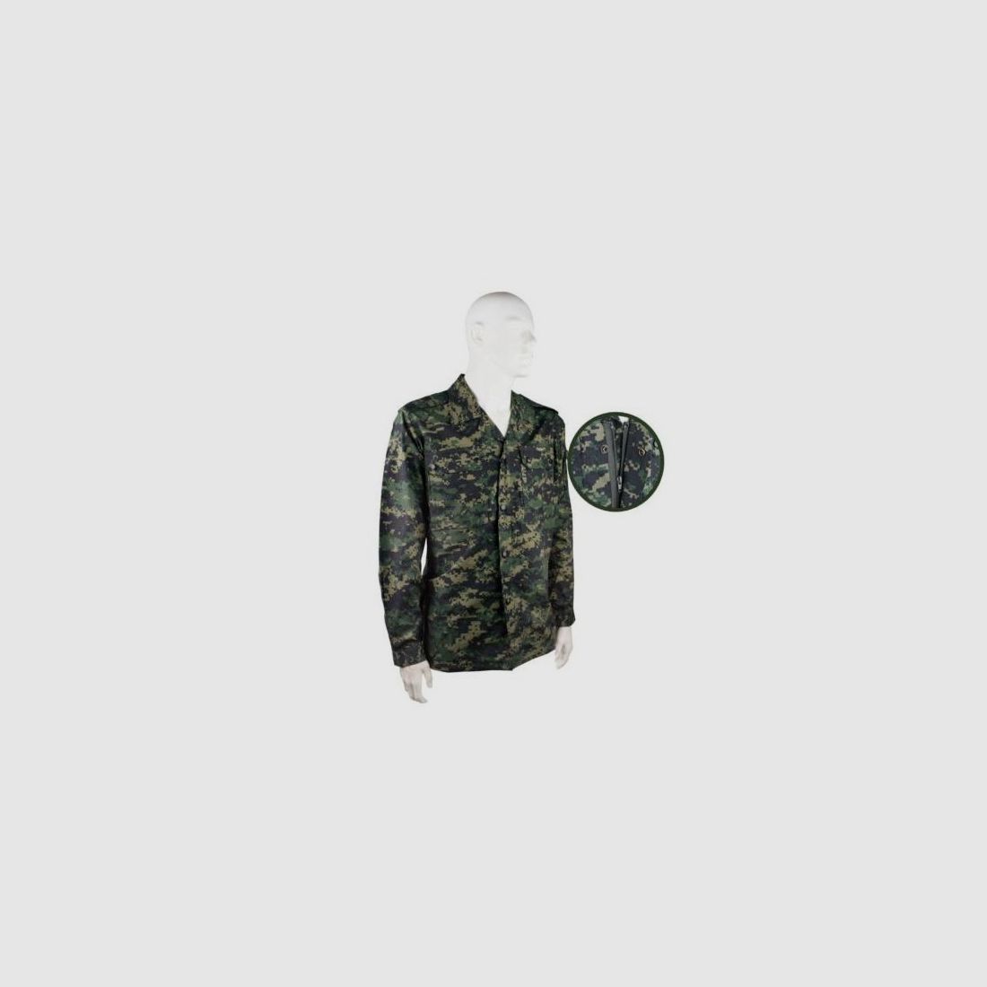 Safari Sport Shirt with Zipper Ripstop, image 2 of 3