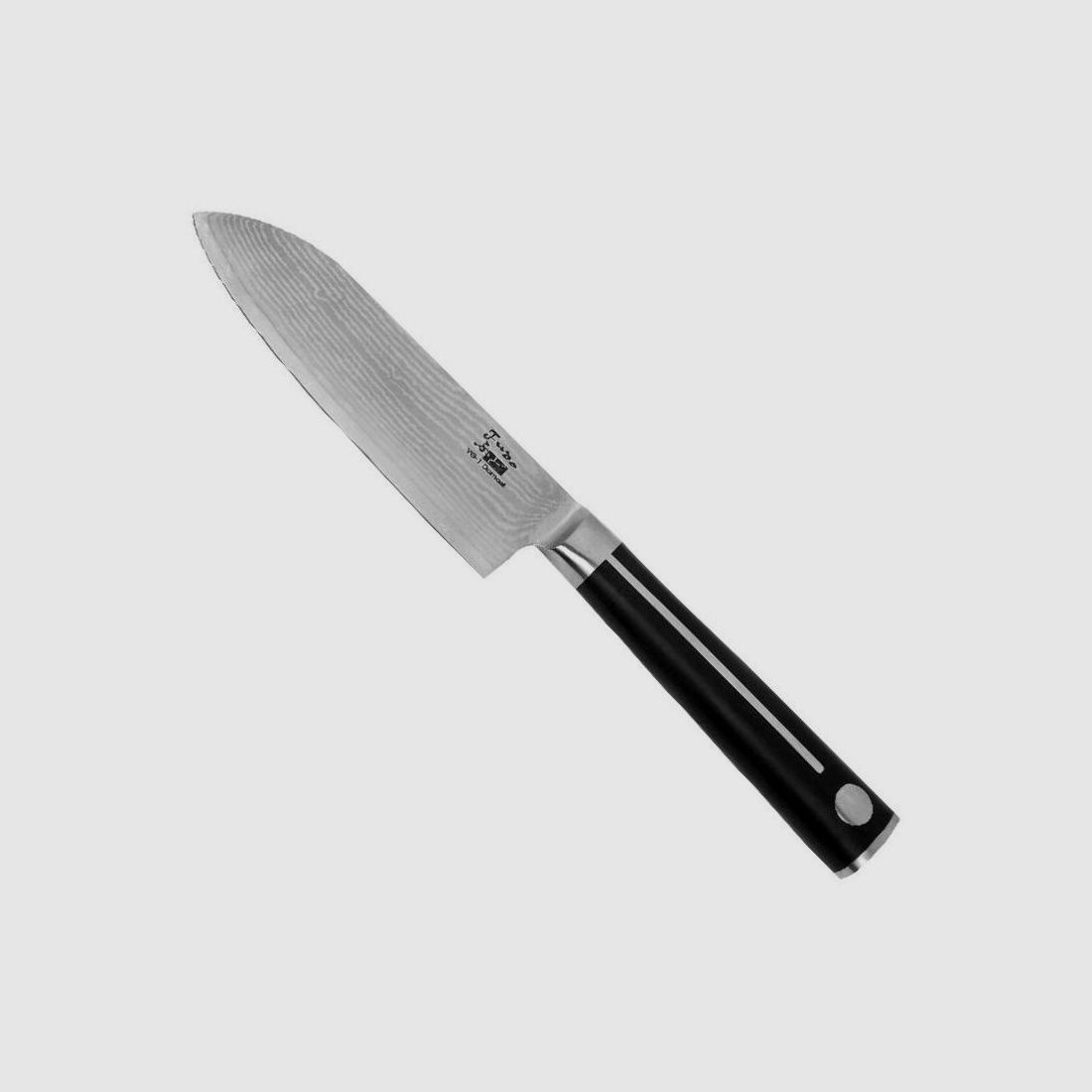 Fudo Small Santoku Hocho, 33 L Damast