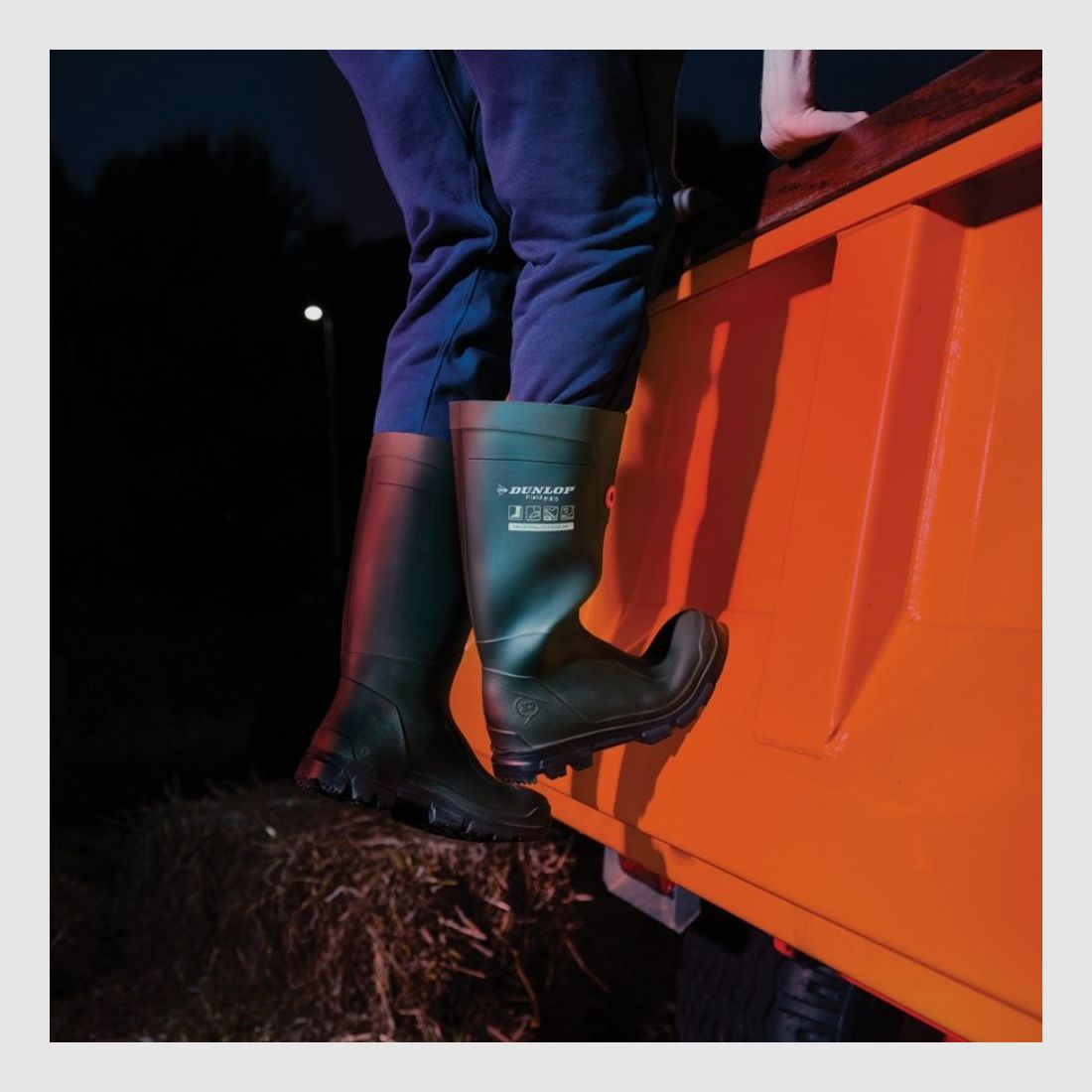 Botas de agua Fieldpro Purofort color verde Dunlop 39, imagen 6 de 7