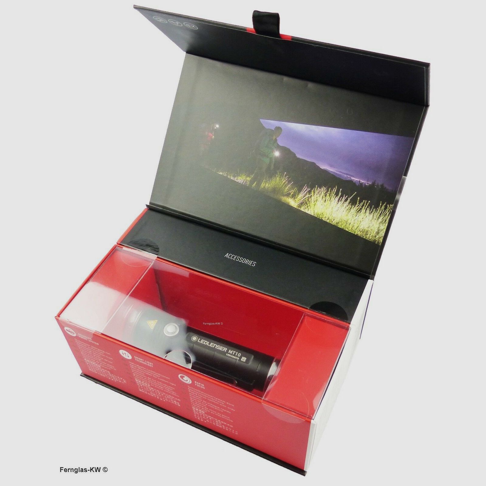 Ledlenser 500843 Boîte cadeau lampe de poche LED rechargeable MT10 puissance lumineuse 1000 lumens