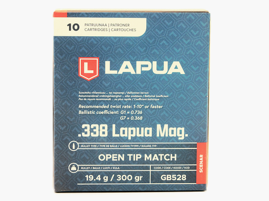 LAPUA 338 LAPUA MAGNUM 300GR OTM