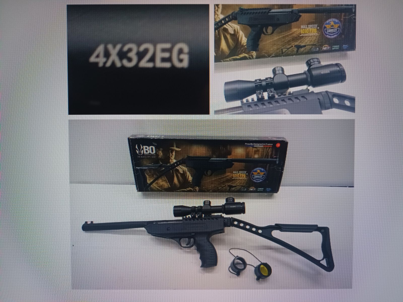 BO Langley Pro Sniper __ OVP__ Scope 4x32EG __ Air pistol Cal 4.5mm (.177) __ SINGLE-SHOT Air rifle, image 3 of 4