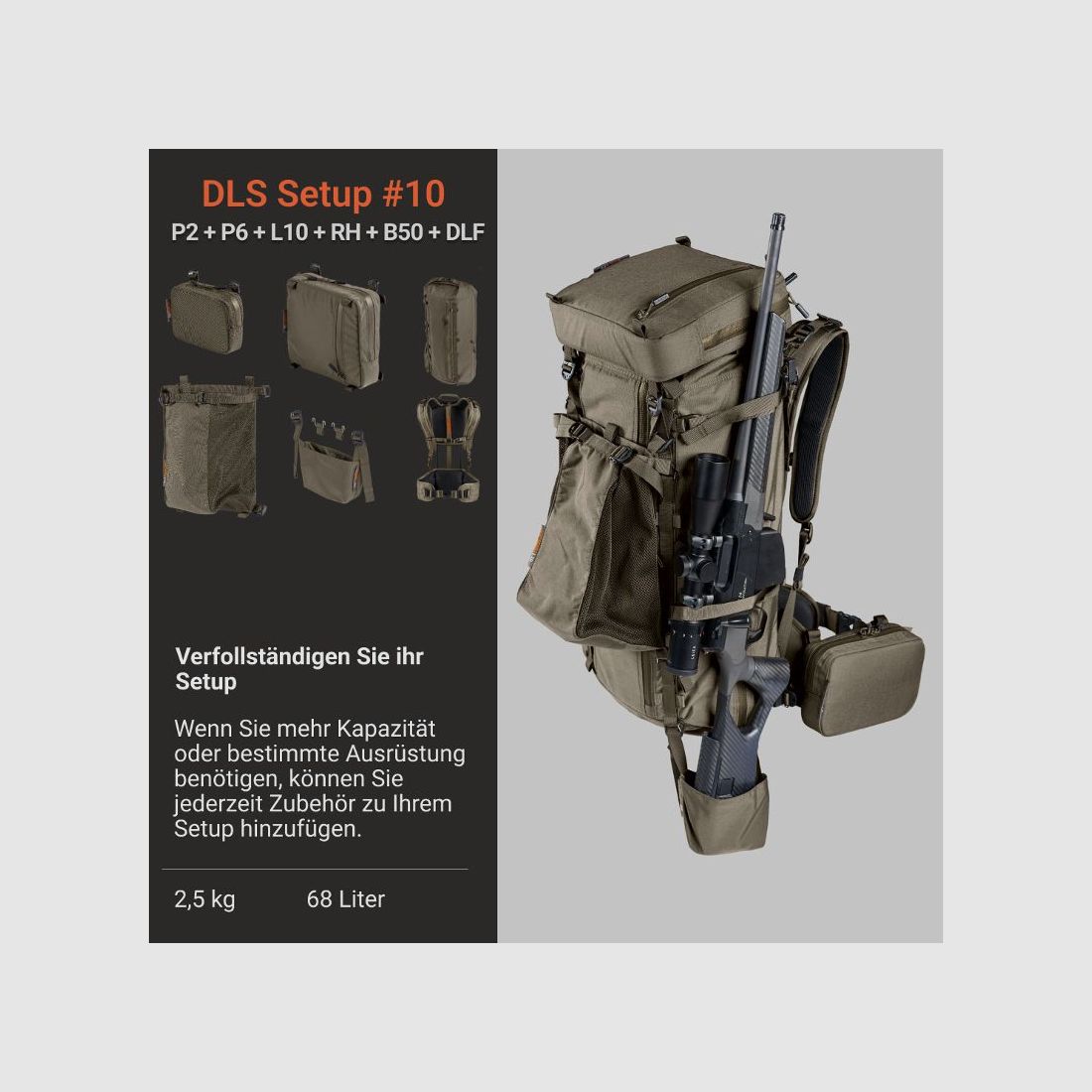 Vorn P6 Bag fog green 6l, image 6 of 8
