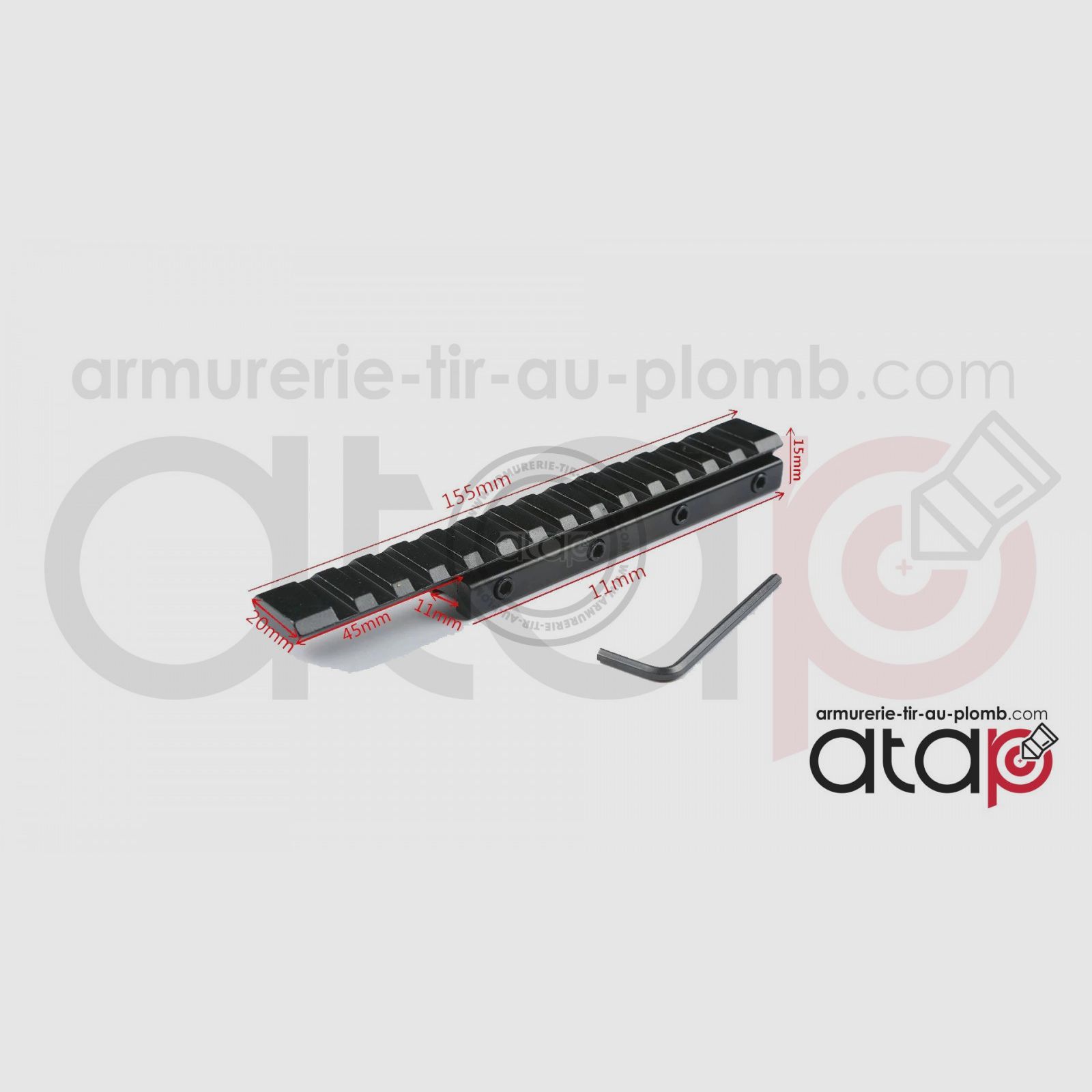 Adapter Schiene 11 auf 22 für Flinte, Bild 1 von 5