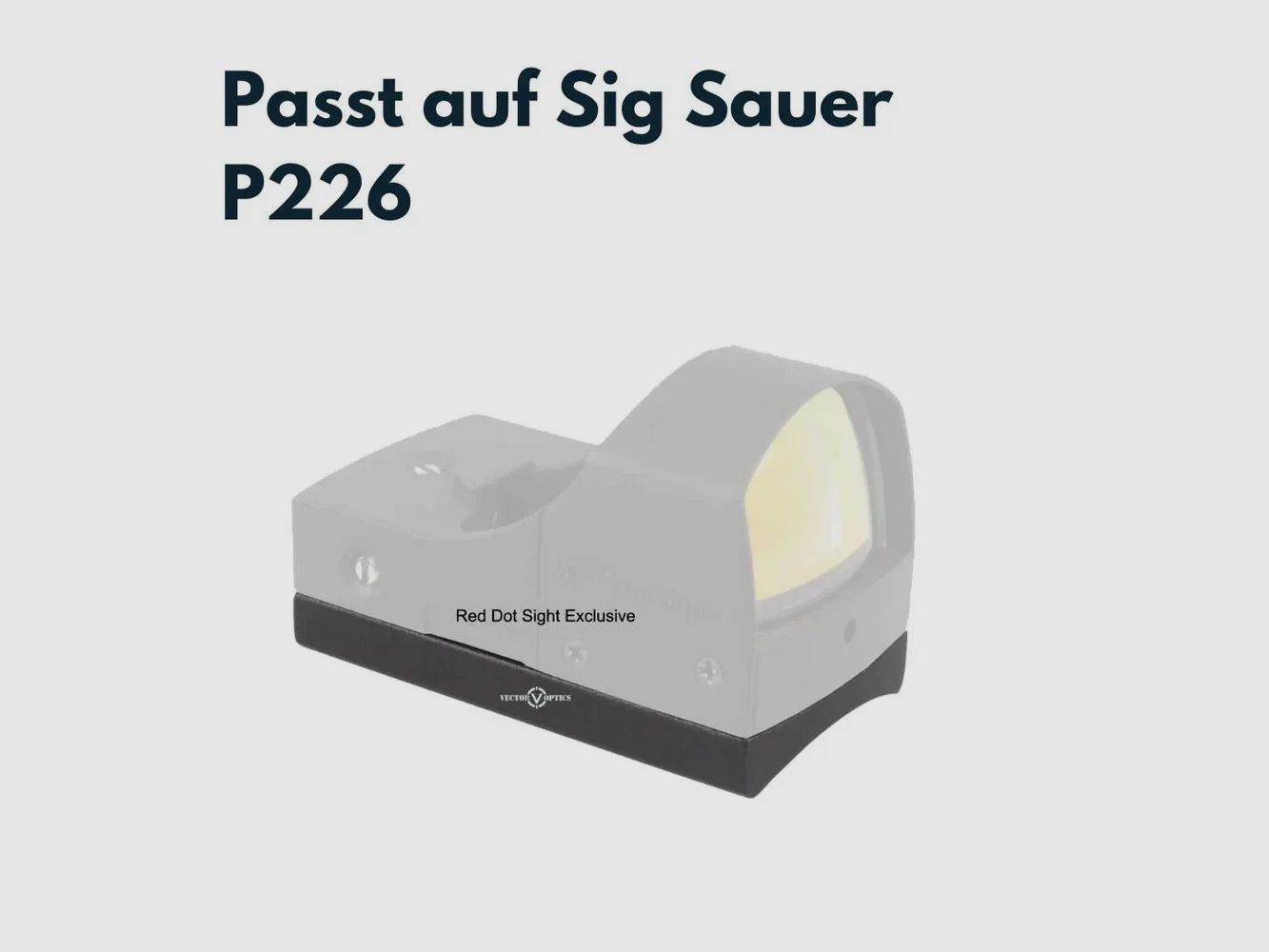 Vector Optics SCRDM-03 SIG P226 Montage für Reflexvisiere mit TEK (Docter Sight) Footprint