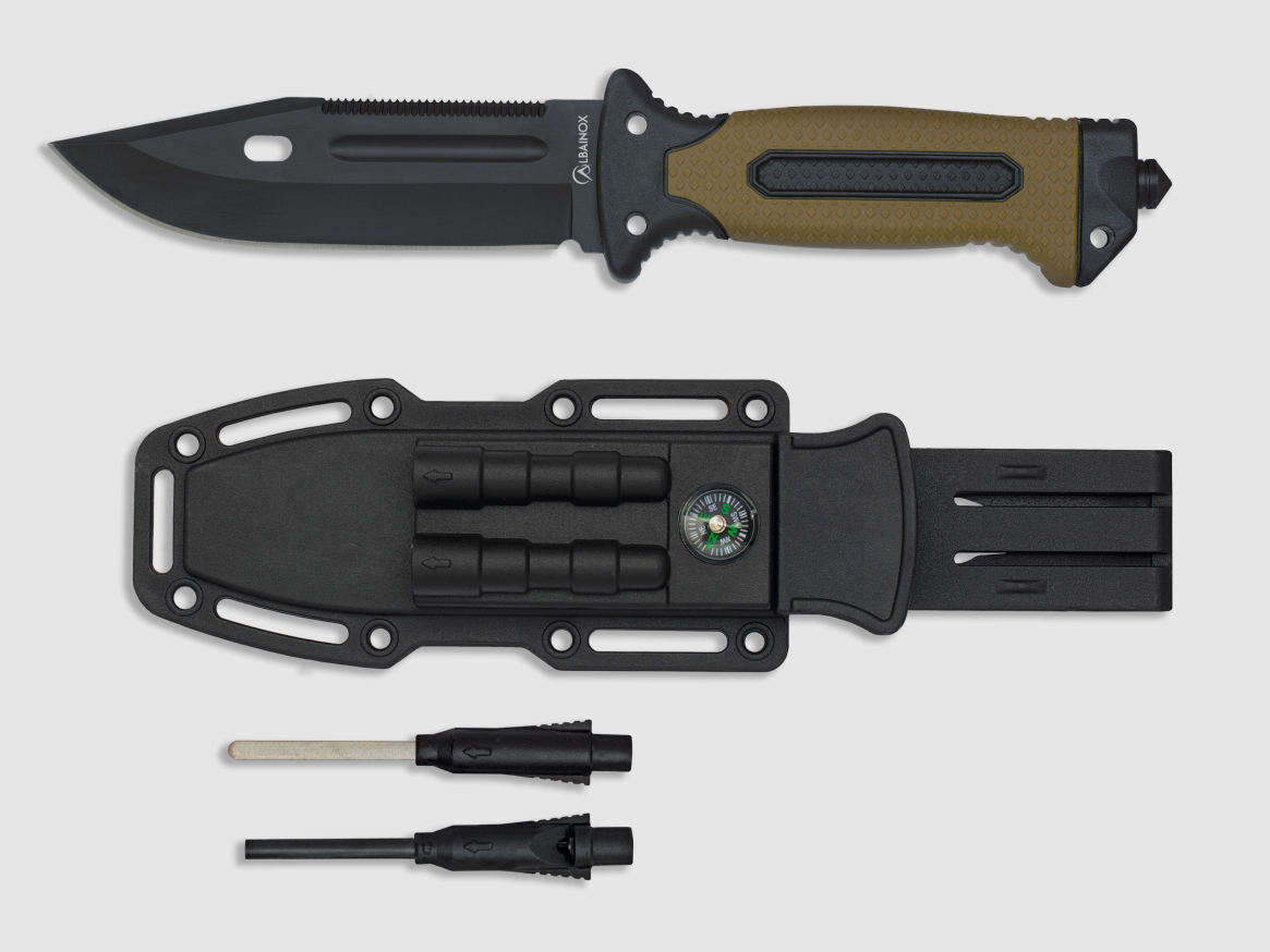 Albainox Coyote Couteau tactique noir