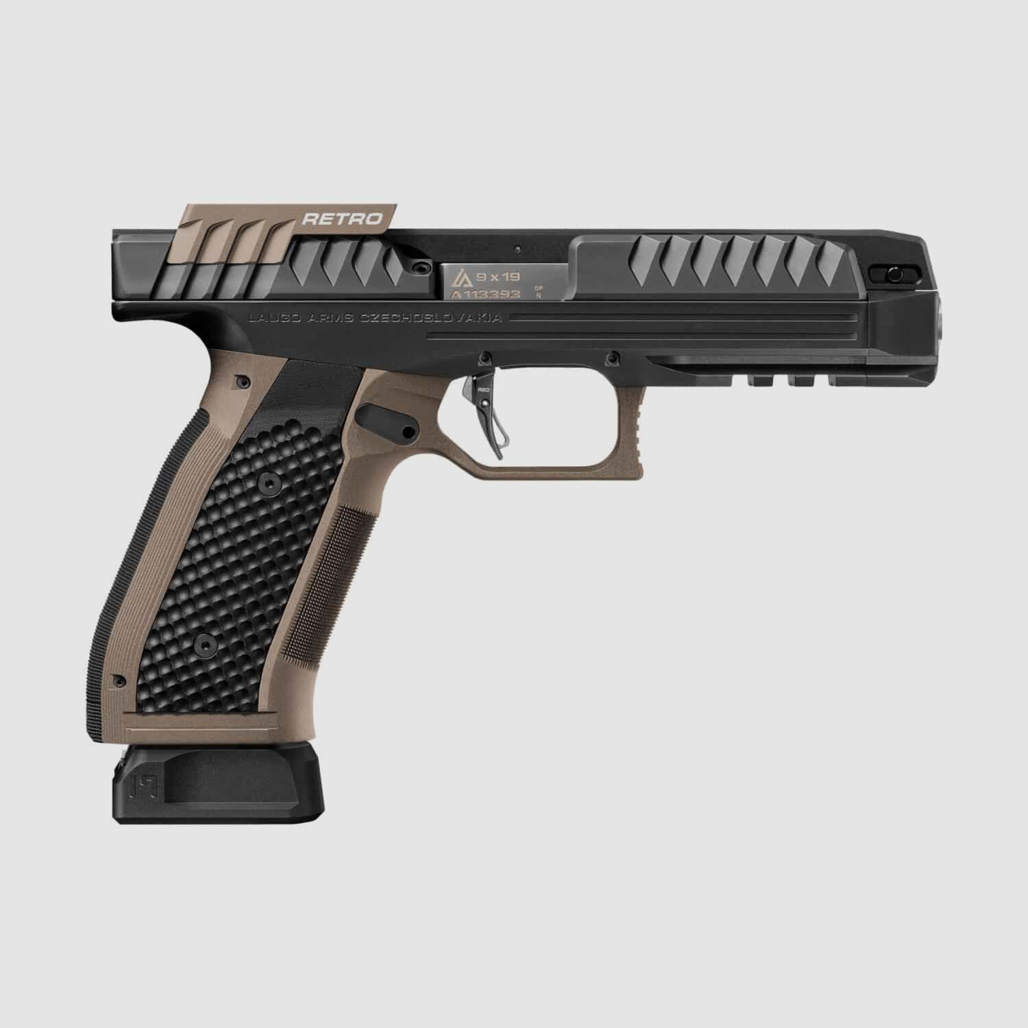 Pistola Laugo Arms Alien Retro Kit Nero/Verde – 9 mm Para, immagine 1 di 2