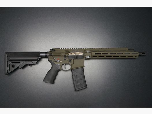 LMT Defense Piston MARS-L S-A Rifle Shovelnose OD Green 12″