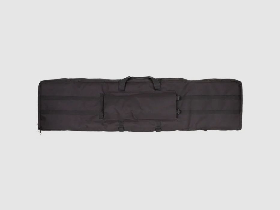 Bolsa de rifle para 2 armas largas de hasta 140 cm, negra, con separador y correas de mochila