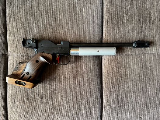 Feinwerkbau Mod. 2 Co2 Match pistolet à air comprimé avec système Medusa et compensateur, État TOP !