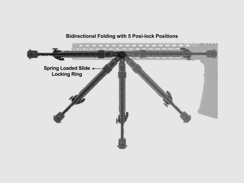 UTG Two-Leg Recon Flex Bipods KeyMod 203 - 300 mm