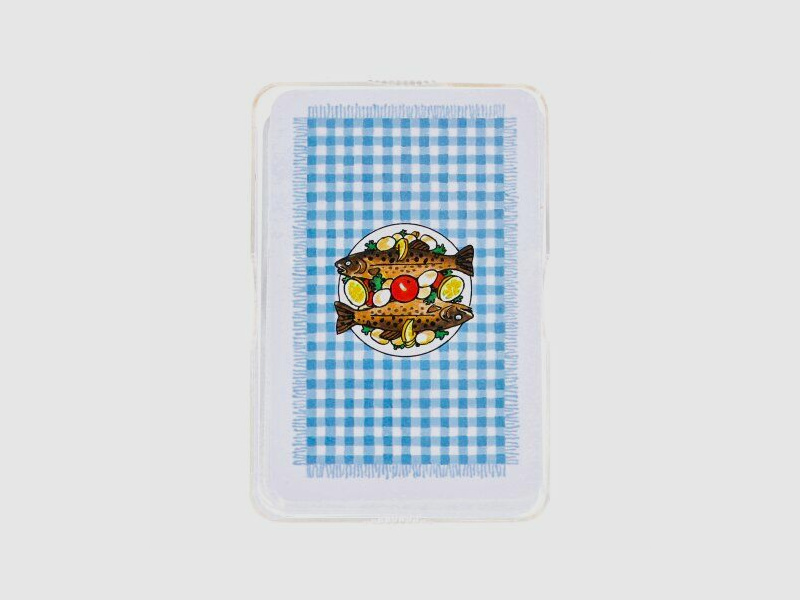 Card game Souvenirskat Skat with angler motifs - German