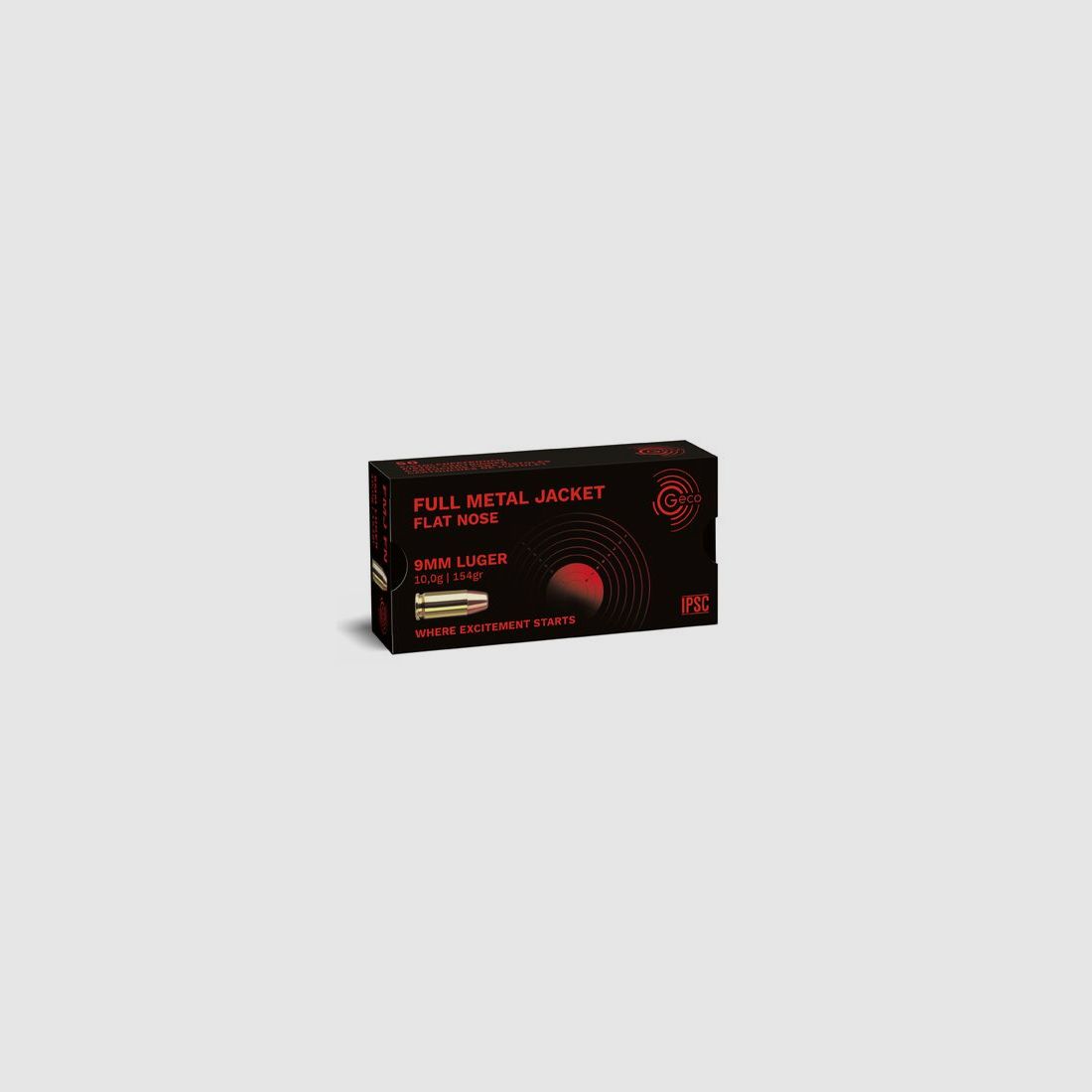 GECO 9 mm Luger Full Metal Jacket Flat Nose 10,0g/154gr