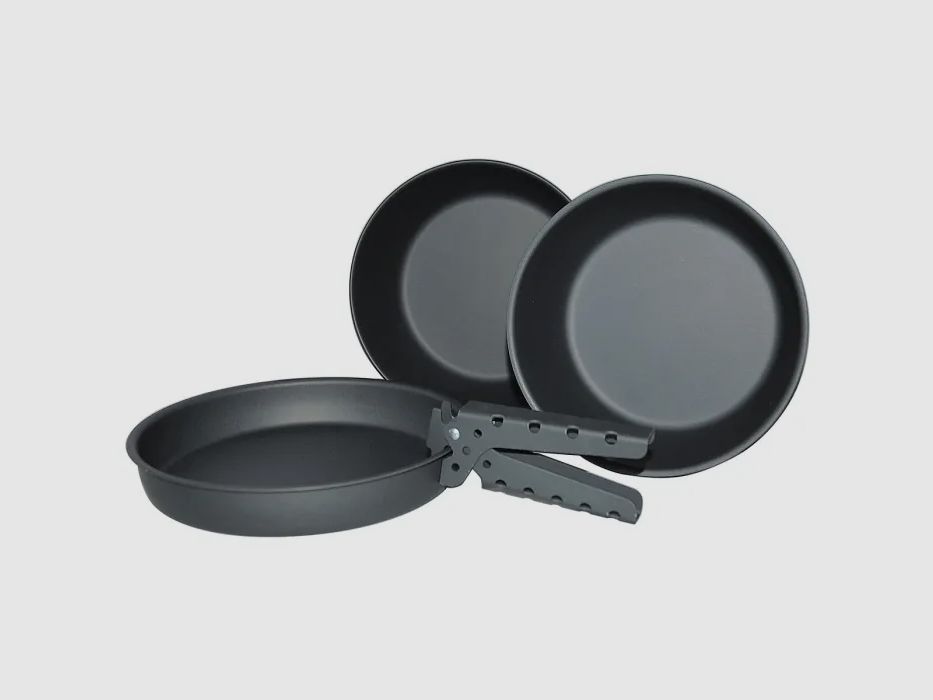 Set de 4 pièces de casseroles avec revêtement anodisé, anthracite