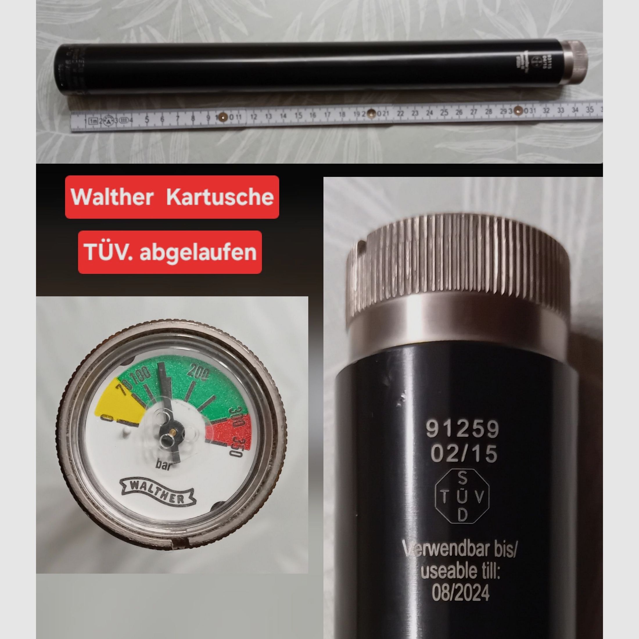 Pressluftkartusche Walther