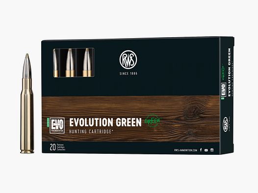 RWS 2408642 Büchsenpatronen .30-06 Evo Green 9,0g 139grs.