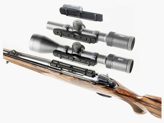 Dentler montagegeleider basis materiaal: Dural, montagesysteem: Ring (zonder ringen)