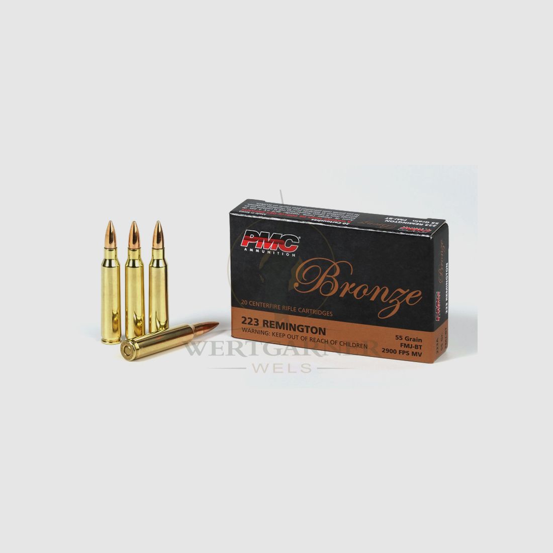 PMC .223 Rem Bronze Line 55gr FMJ 20 Stk./Pkg.