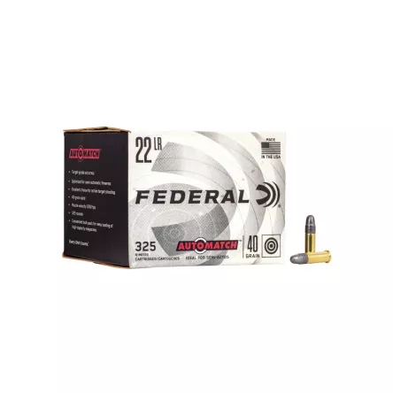 22LR (5,6 mm) FEDERAL AutoMatch ; 2,60 g/40 gr ; 365 m/s