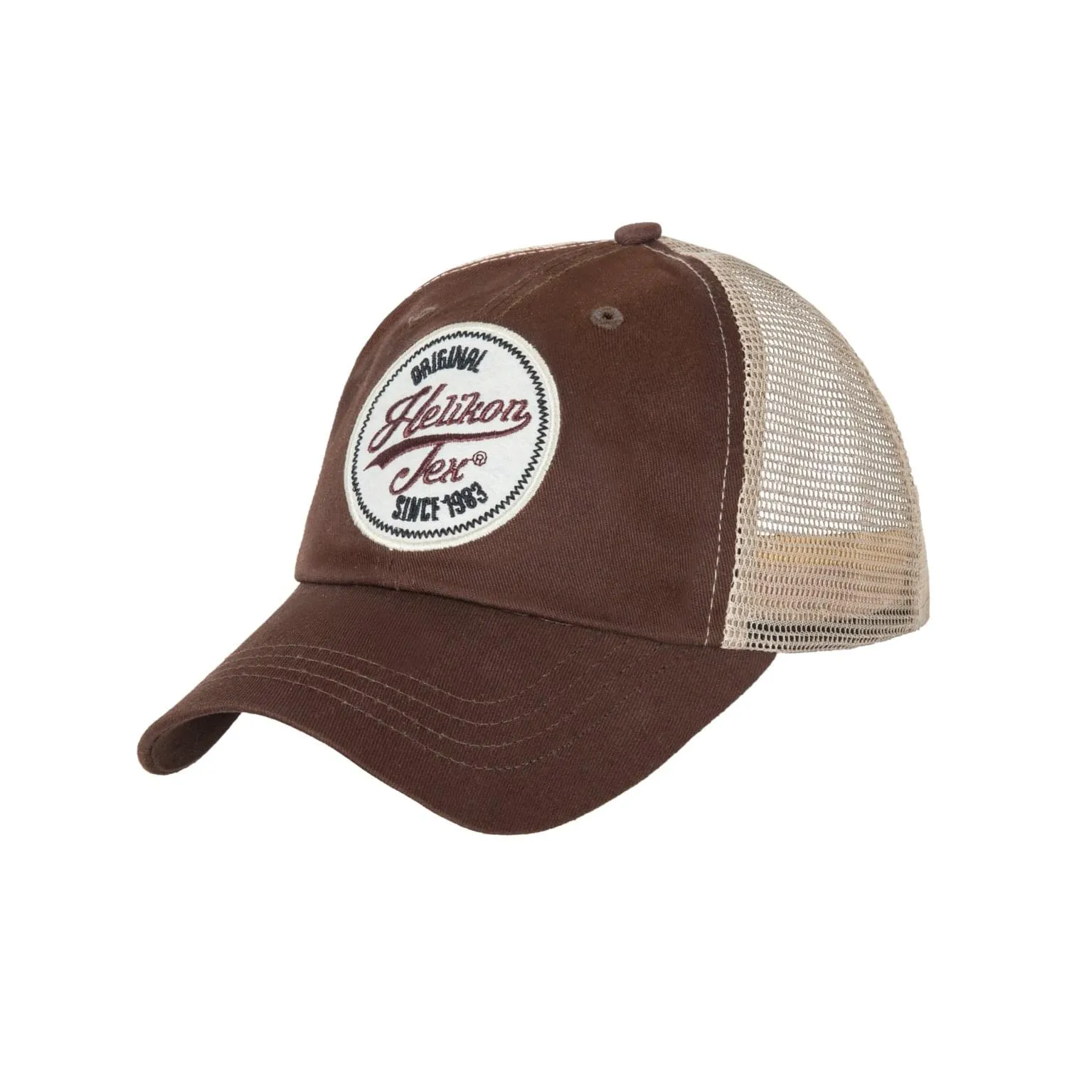 Helikon-Tex - Truckerpet met logo - katoentwill - Mud Brown - CZ-TLC-CT-6020A