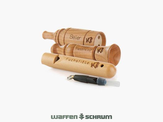 Weisskirchen Fuchsreiz- en Ranztijdset 4-delig - met Lodenetui