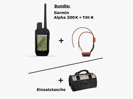 Garmin Alpha 200 K + Alpha T20 K + Tas ... SET!