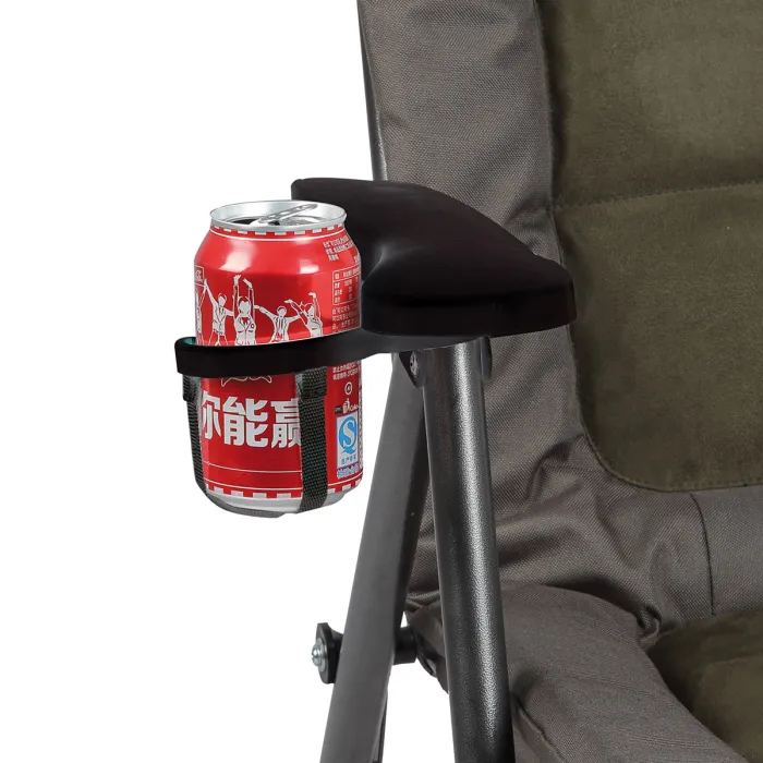 Behr Visser- en Outdoorstoel Trendex® "Suede" - tot 140kg - met bekerhouder - 2 telescoopvoeten, afbeelding 2 van 2