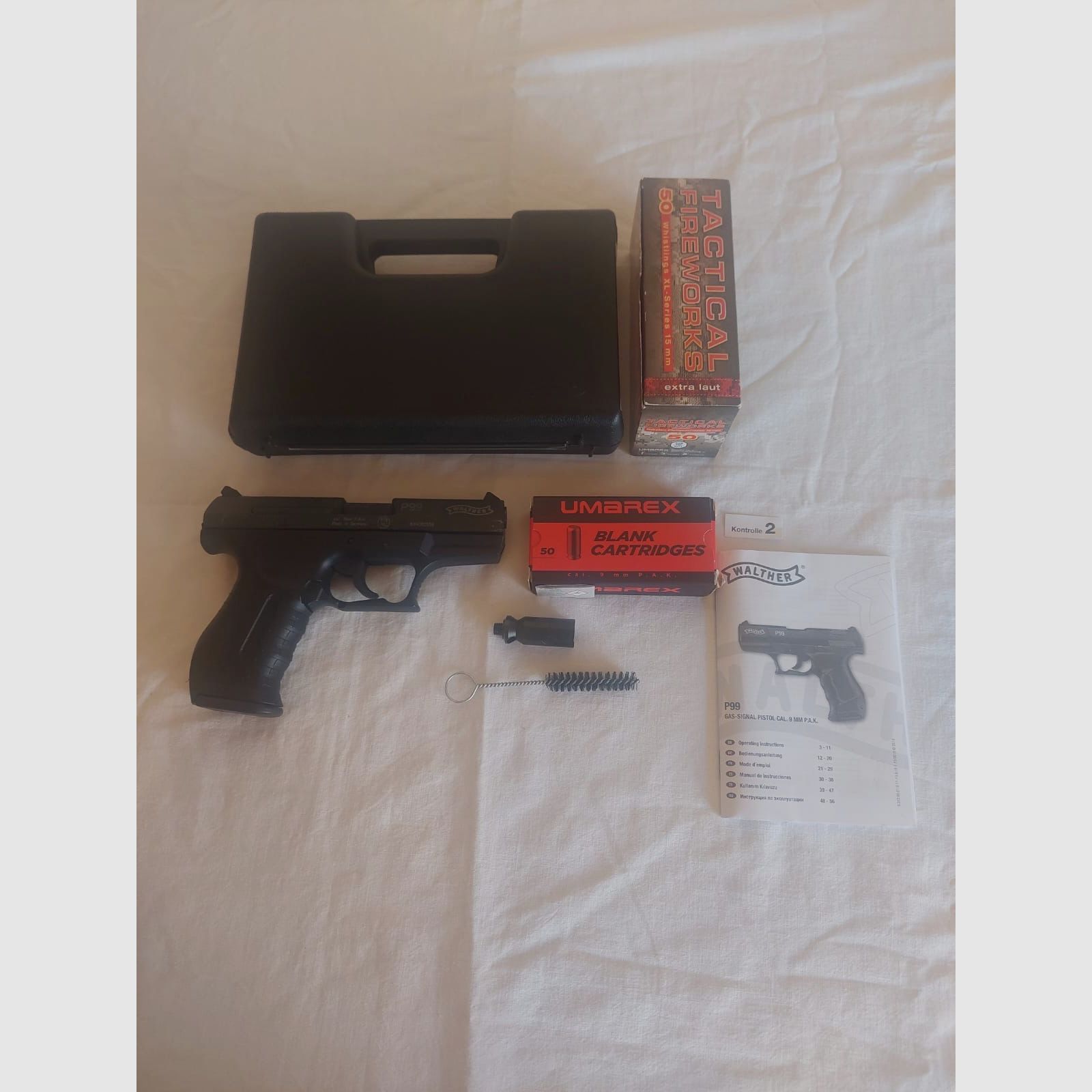 Walther P99 9mm P.A.K + Zubehör ( Set )