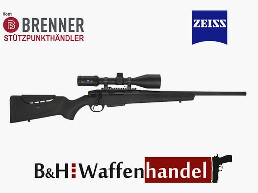 Brenner Komplettpaket:	 BR 20 Polymerschaft mit Zeiss V6 2.5-15x56 fertig montiert Jagdbüchse Repetierer