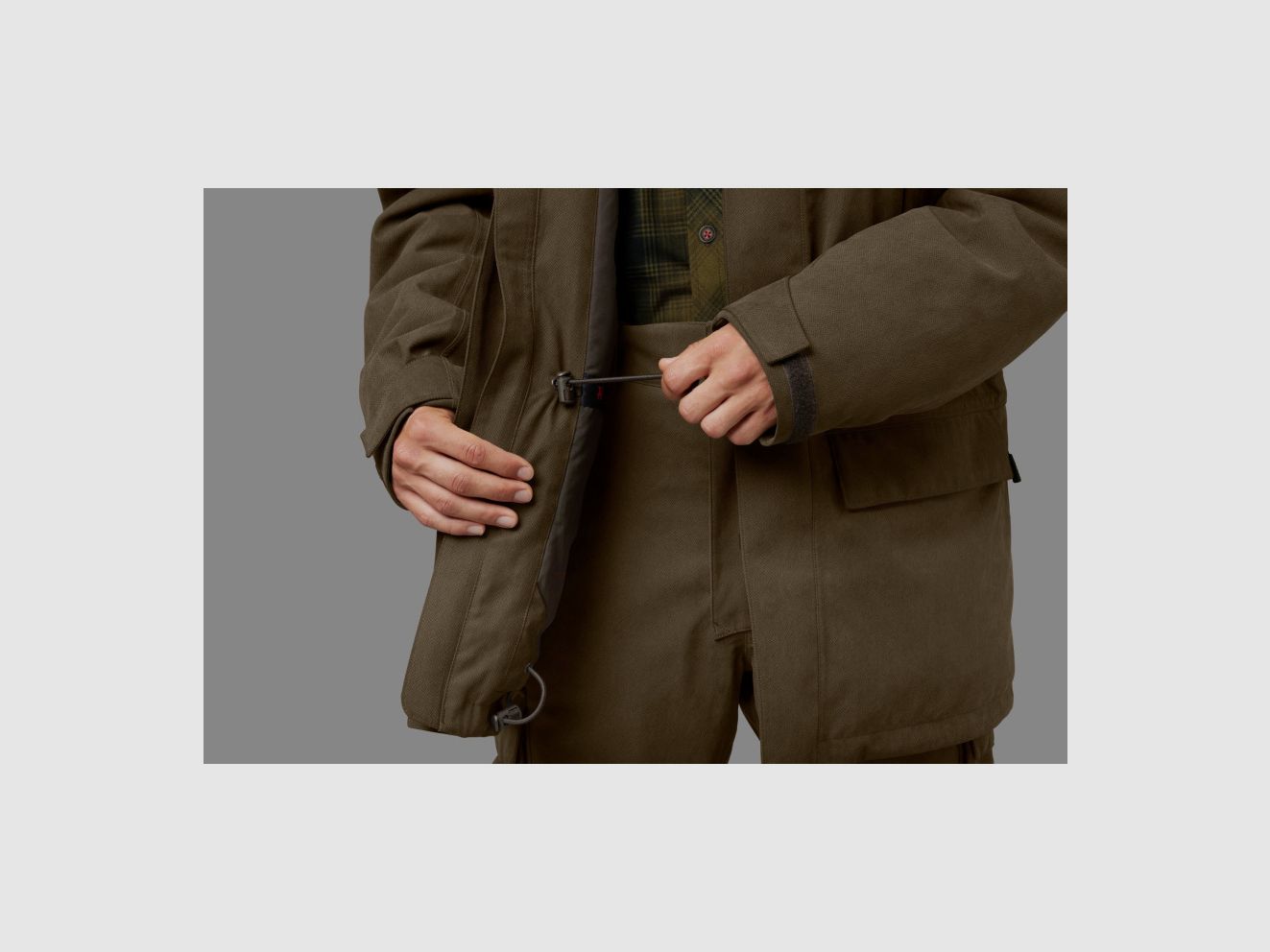 Jagdjacke Driven Hunt HWS Isoliert Harkila, Bild 4 von 14