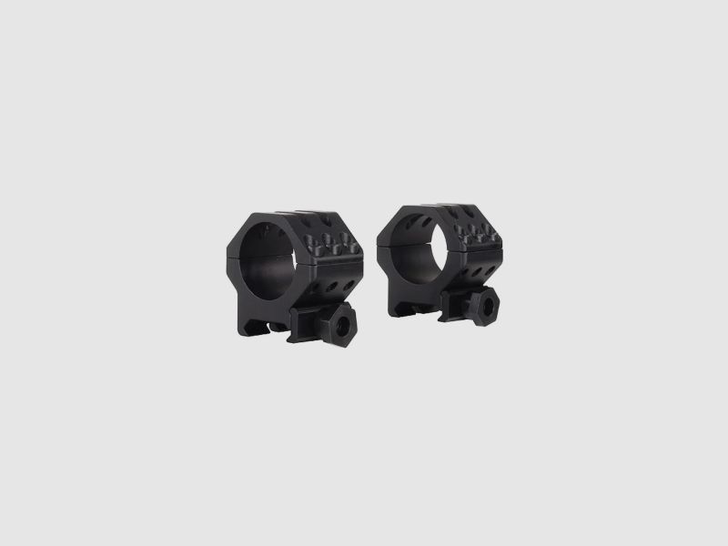 Weaver 6-Hole Weaver-Style Ringe matt schwarz 25,4mm medium, BH 7,95mm