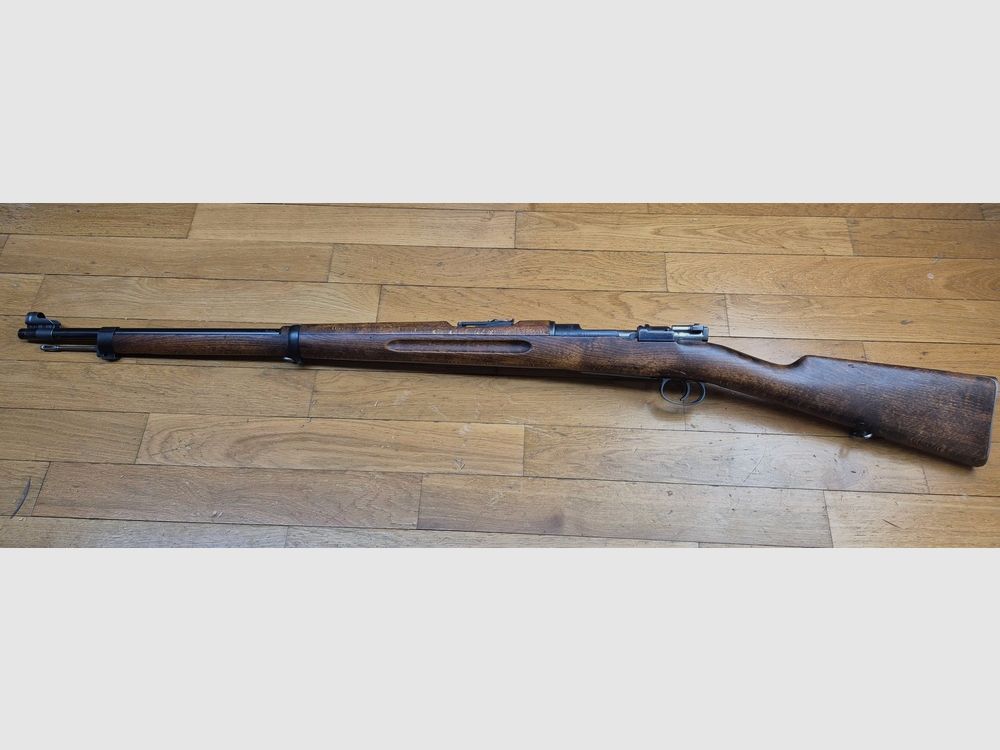 Sehr schönes Wettkampfgewehr schwedisches Mauser M96 – Herstellung Carl Gustav von 1919 – Originalkaliber 6.5×55 schwedisch – Magazin auf einen Schuss beschränkt – Mauser Familie 1893 – Präzisionsvisier – Schwedische Mechanik – Brünierung 97% – Wunderschöner Lauf – Wettkampfwaffe – Kategorie D – TBE+, Bild 29 von 37