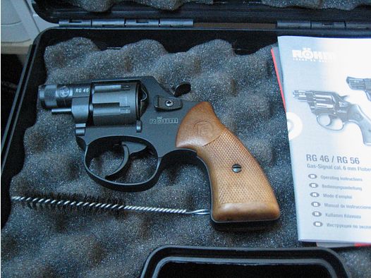 Röhm RG 46 cal. 6 mm R Knall Schreckschuss- Gasrevolver neu neu 