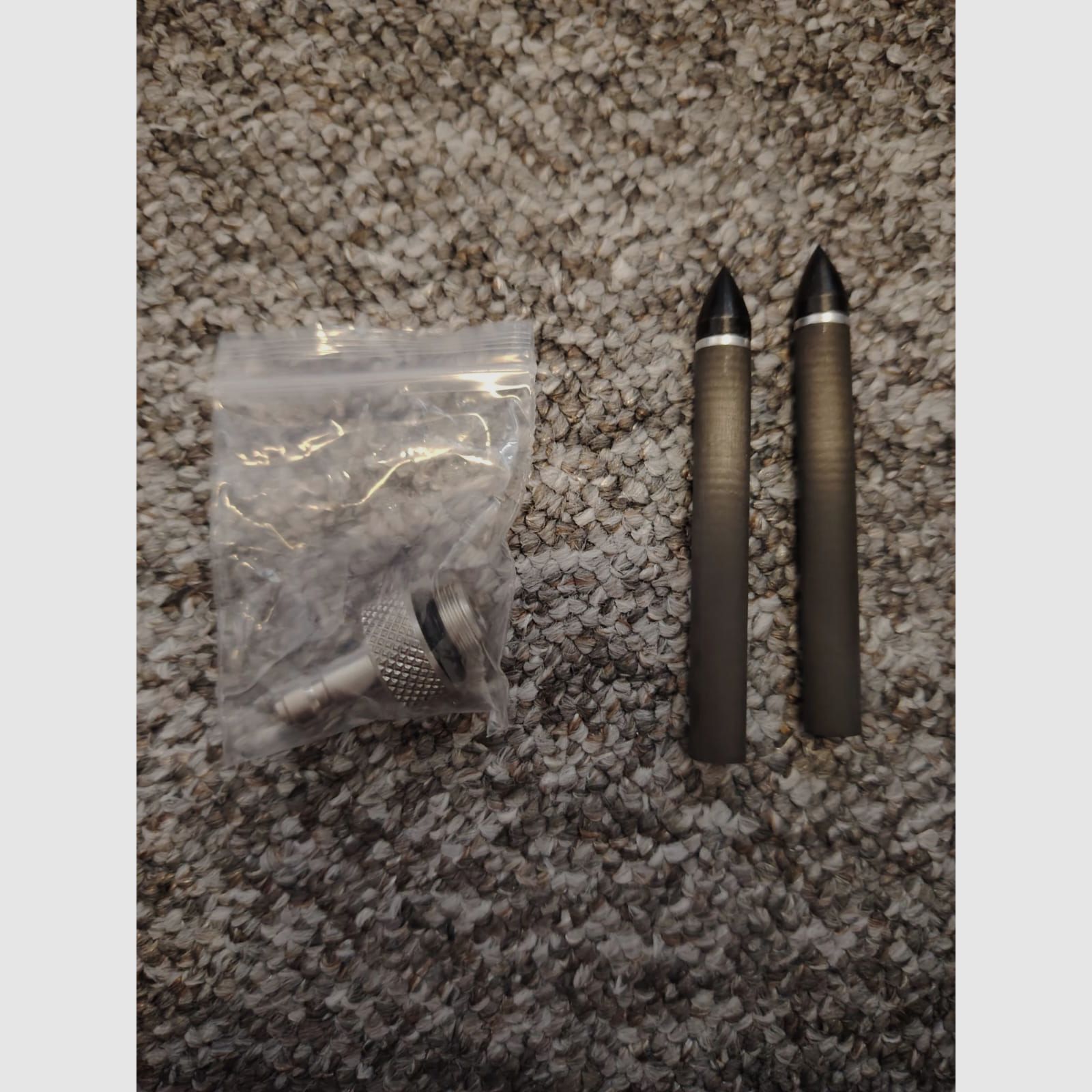 Zubehör für AEA Scuba Ringer MK2 | 2x Start Rohr & 2x Ersatzkartusche & 4x Pfeile / Bolzen & Fülladapter Füllnippel sowie Gehäuse Verlängerung (kurz und lang) | NEU