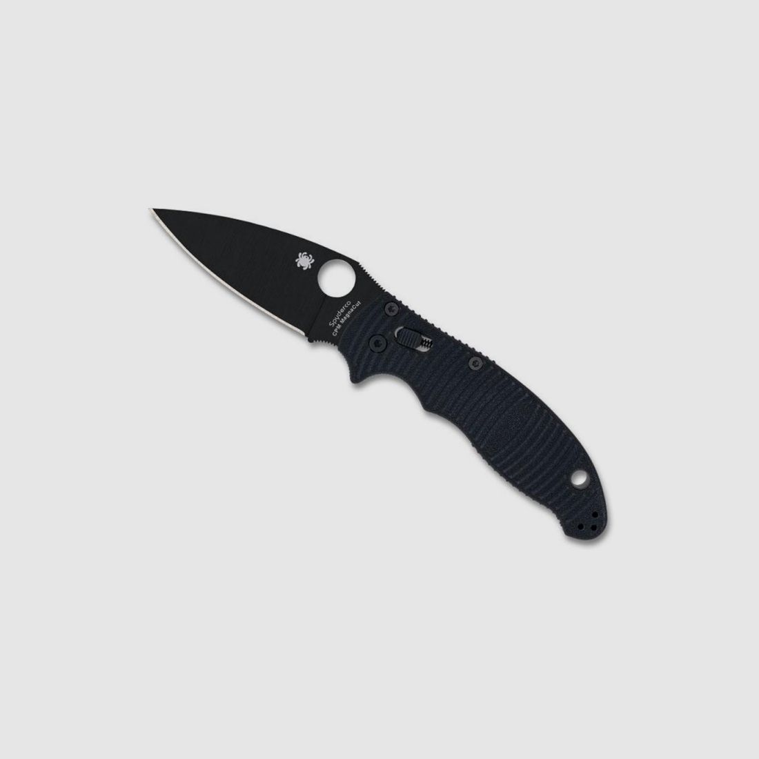 COUTEAU SPYDERCO MANIX 2 G10 FULL BLACK, image 1 sur 3