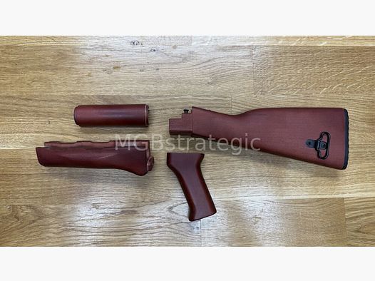 Kalashnikov USA KUSA Stock Set for KR103 / Wood suitable for AKM / AK74 / AK-74 / e.g. WBP Jack / WBP MiniJack / Cugir