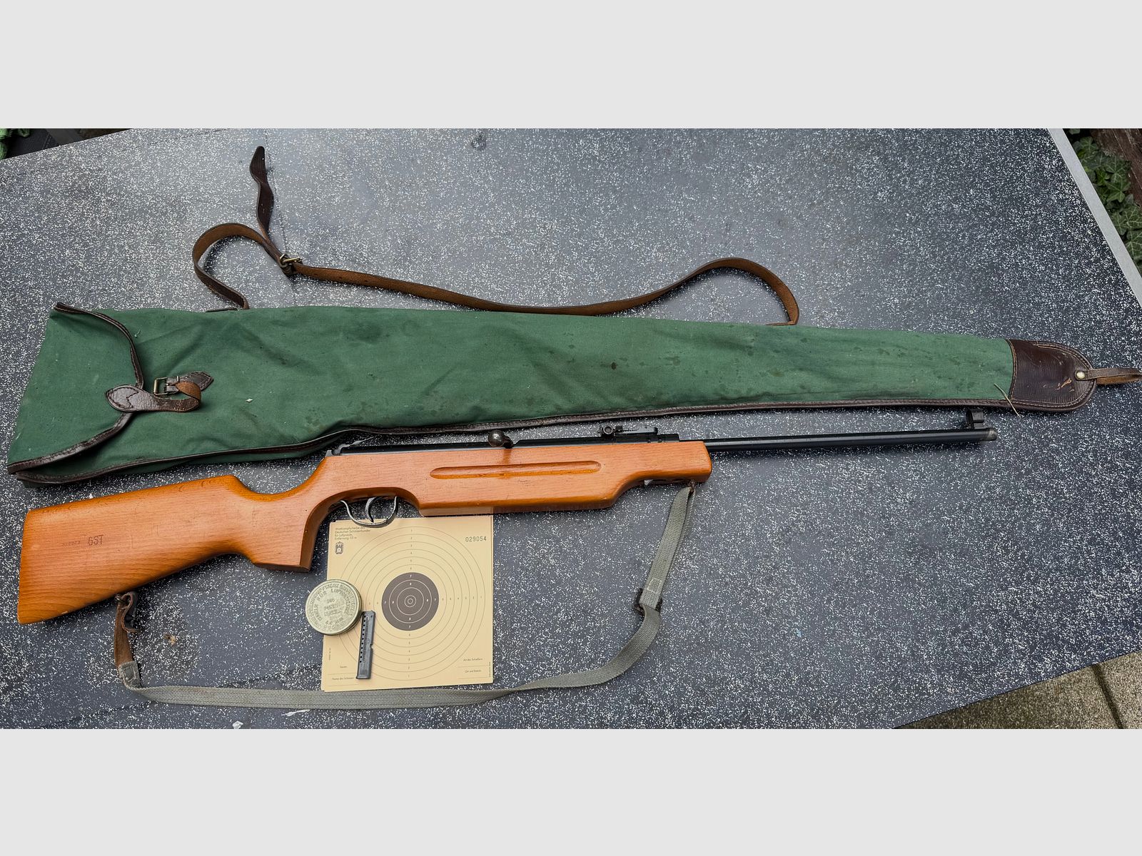 Haenel 310 Sportschaft inkl. Tasche Magazin usw. Luftgewehr DDR