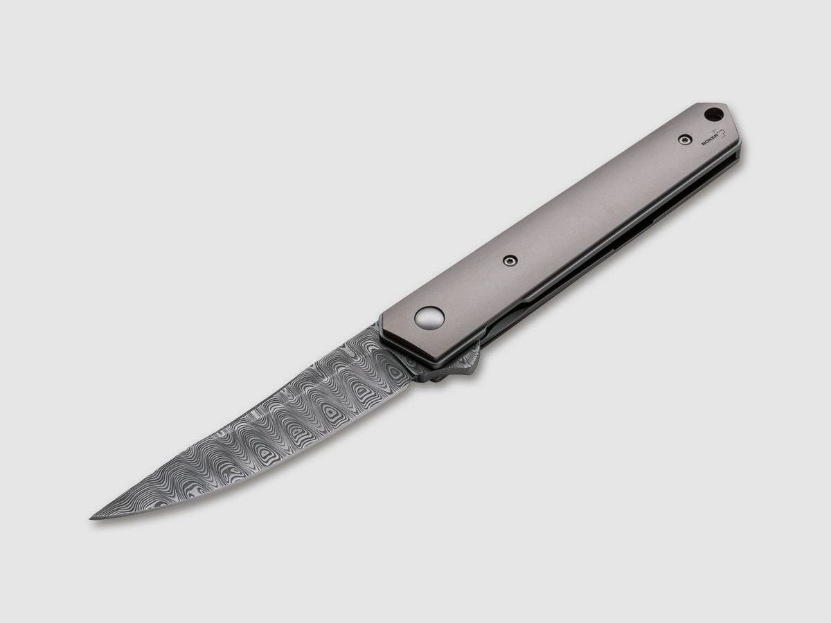 Böker Plus Kwaiken Flipper Damast Taschenmesser, Bild 2 von 6