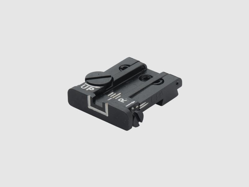 LPA TPU25SS18 mira micrométrica ajustable para SIG-Sauer P/220/225/226/228/229/239, SP2009, XD Springfield – Contorno blanco