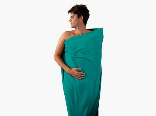 Premium Baumwoll Schlafsack Sea to Summit Blau Standard (Rechteckig)