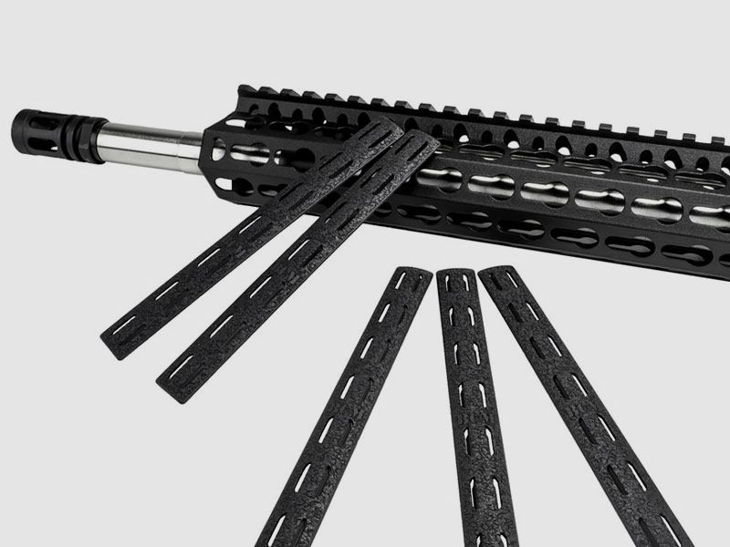 Zestaw pokryć szyn KeyMOD BRAVO COMPANY Czarny