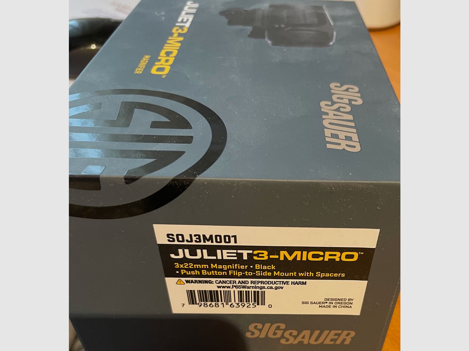 SigSauer  Juliet 3 Micro, 3facher Vergrösserer  passt zu Romeo 4H , 2te Anzeige 