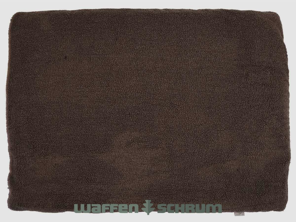 Hubertus dog blanket made of fiber fleece 95x140cm / brown
