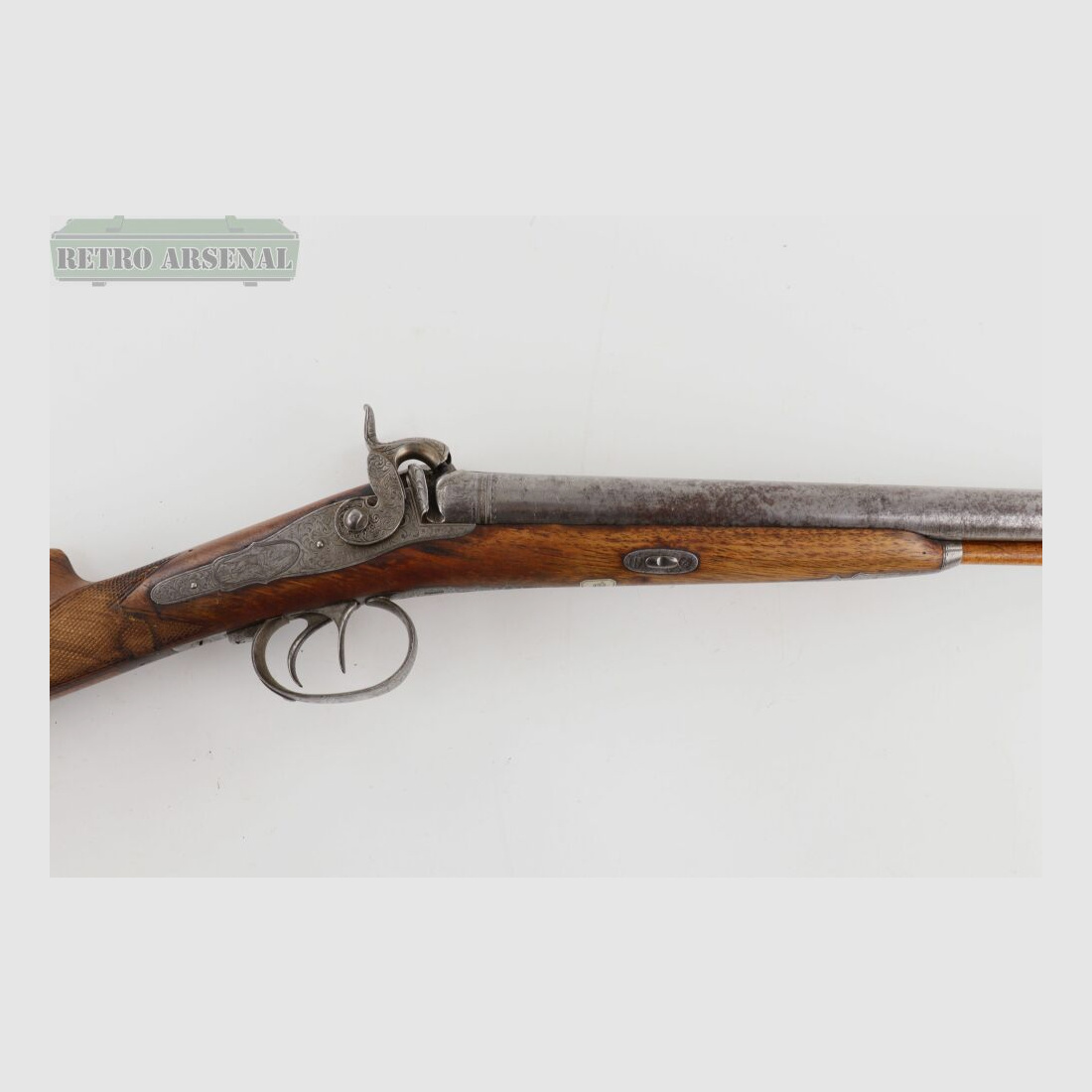 J. Hronek da Strakowitz fucile a doppietta a percussione